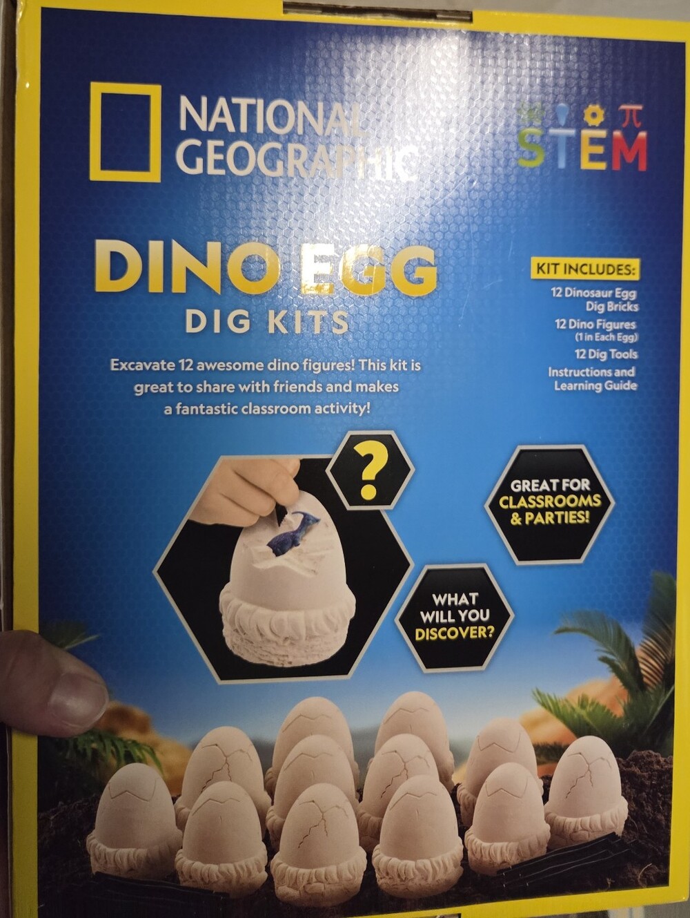 National Geographic Dino Egg Dig Kits - Blue Box